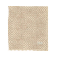 Bebe Organic Taupe Crochet Blanket