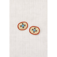 Misha and Puff Raffia Cross Stitch Clip Set