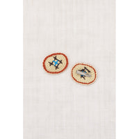 Misha and Puff Raffia Cross Stitch Clip Set