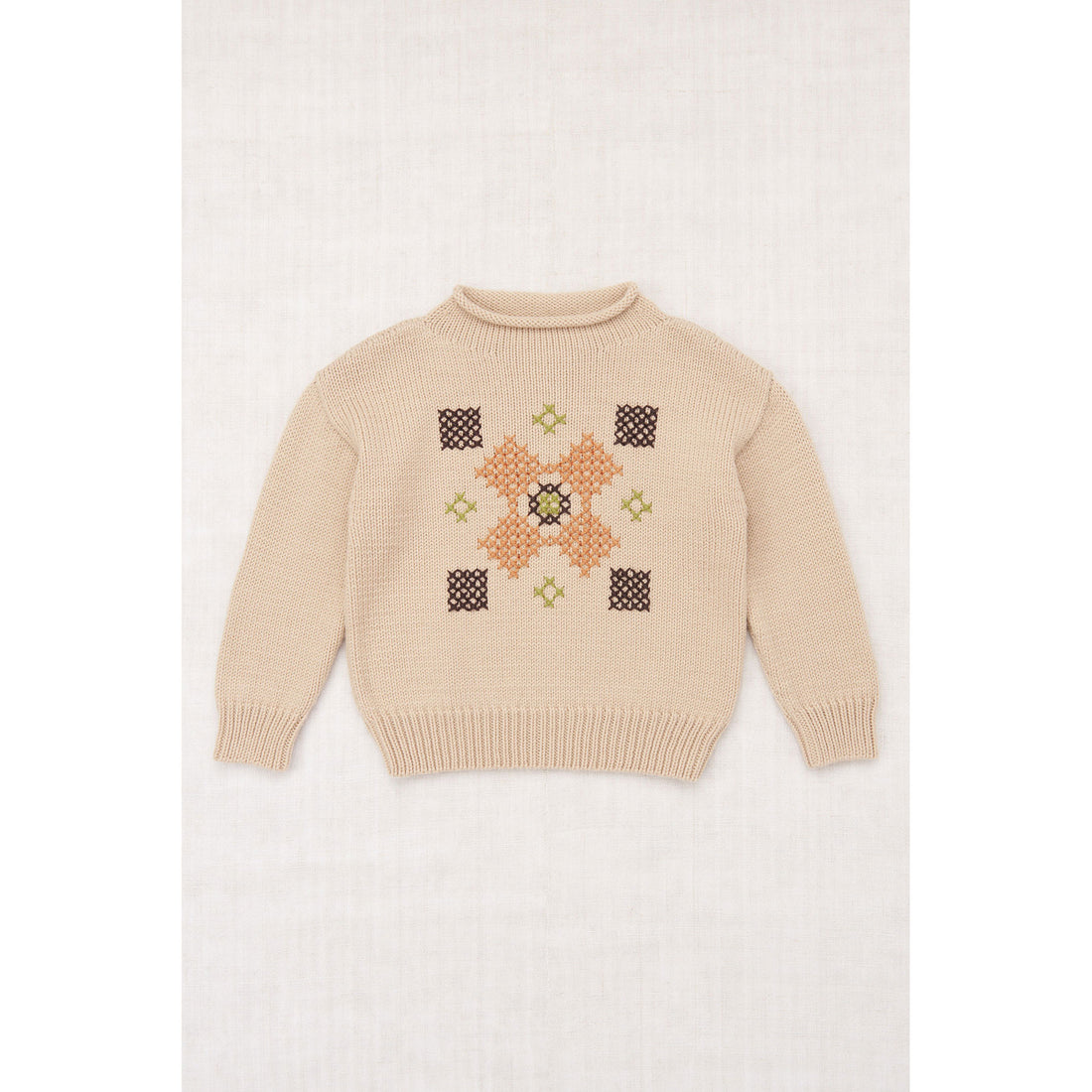 Misha and Puff Patina Cross Stitch Simple Sweater