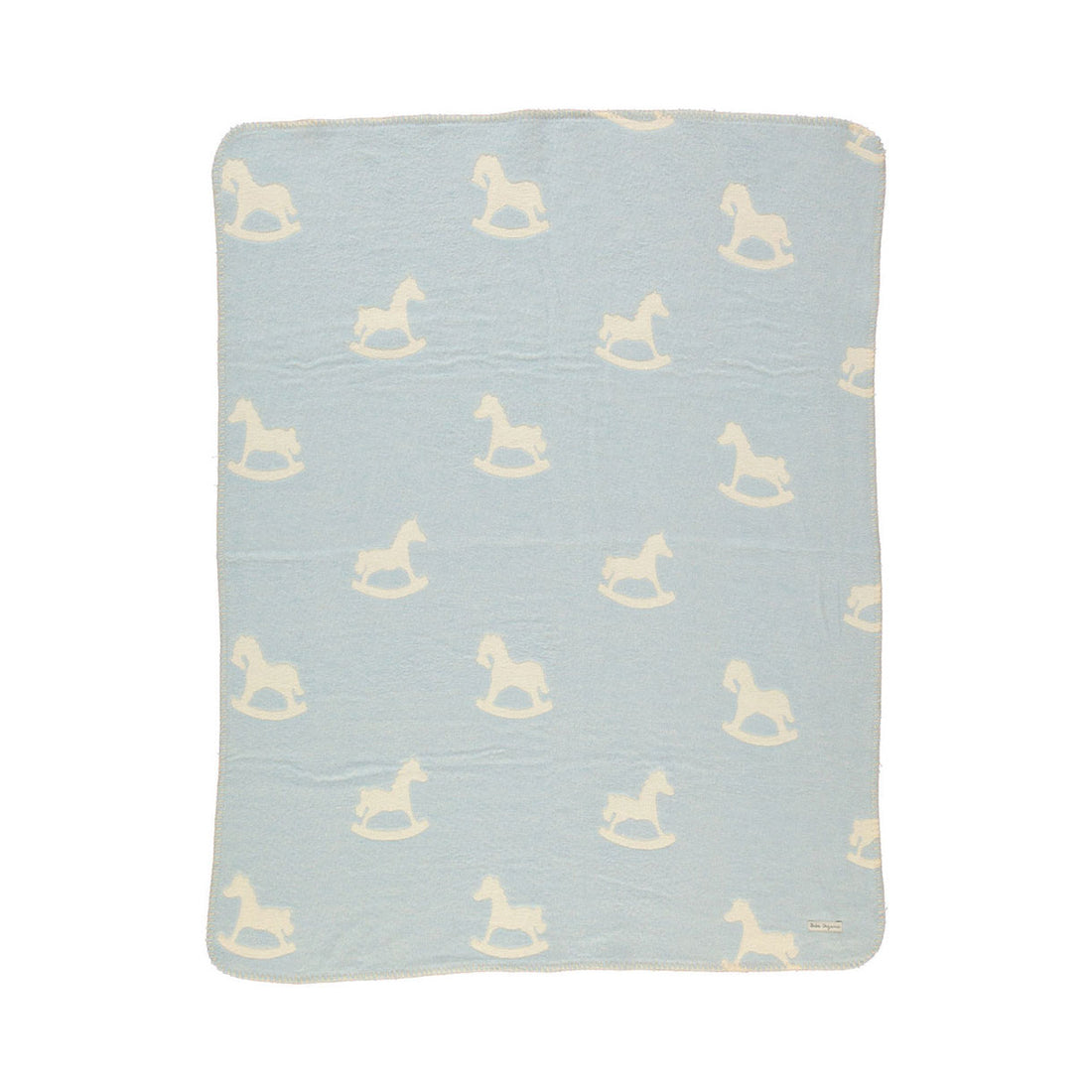 Bebe Organic Faded Blue Cuddle Horse Blankets