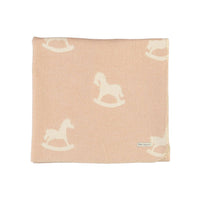 Bebe Organic Faded Rose Cuddle Horse Blankets