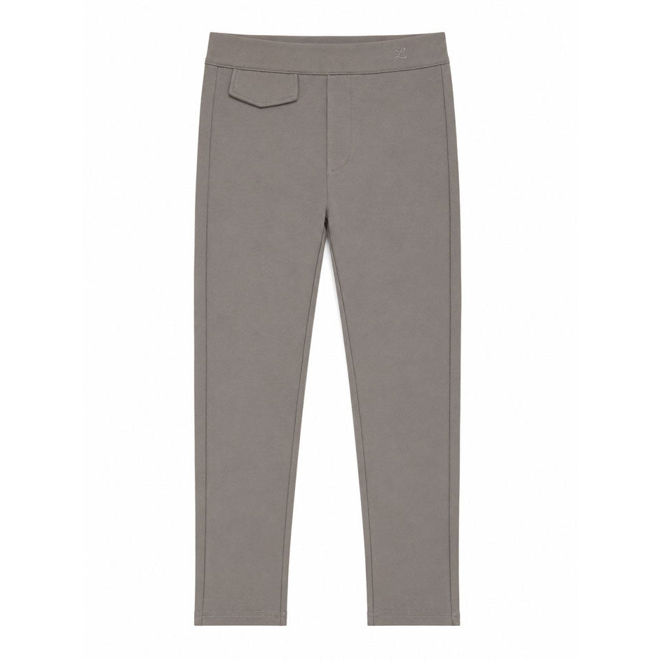 L by Ladida Taupe Ponte Button Pants