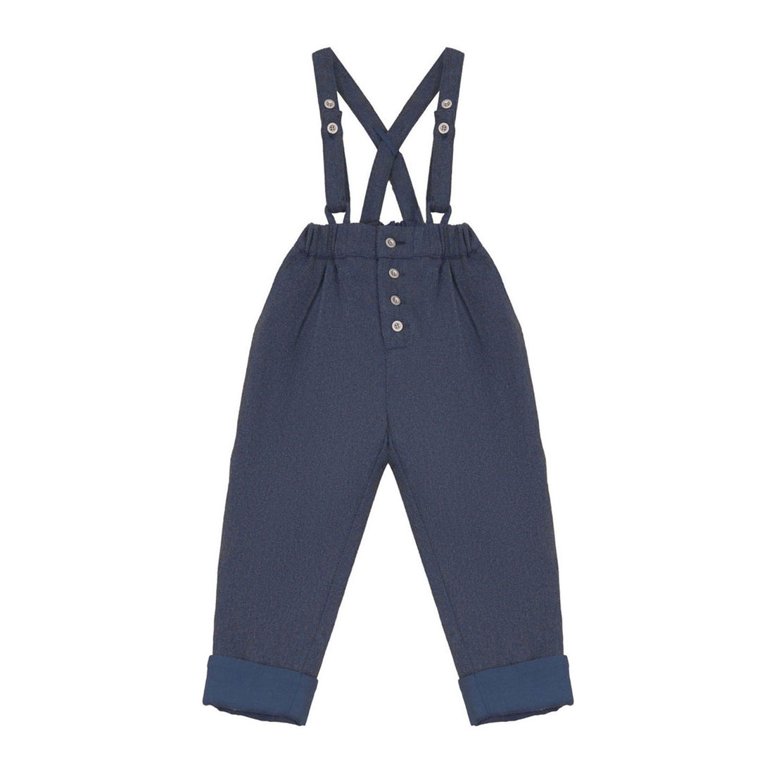 Calla Lili  Blue Suspenders Pants