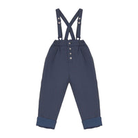 Calla Lili  Blue Suspenders Pants