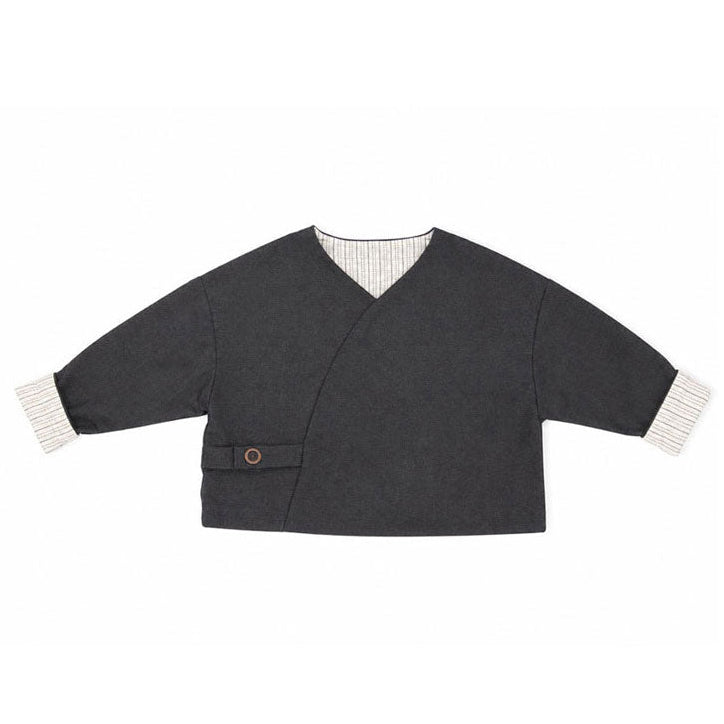 Calla Lili  Grey Wrap Blazer