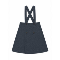 L by Ladida Gray Wool Suspender Dress