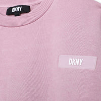 DKNY Purple French Terry Dress