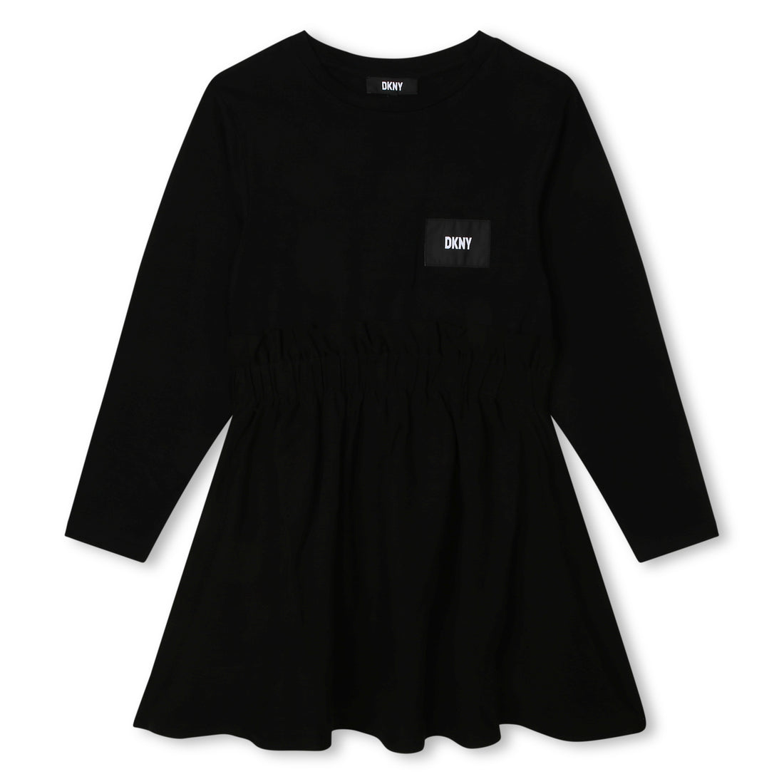 DKNY Black Jersey Fabric Dress