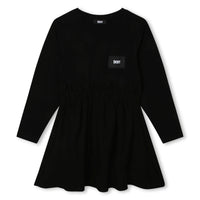 DKNY Black Jersey Fabric Dress