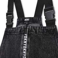 DKNY Black Overdye Branded Zip Jumper