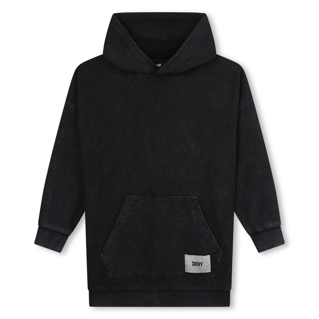 DKNY Black Light French Hoodie Dress
