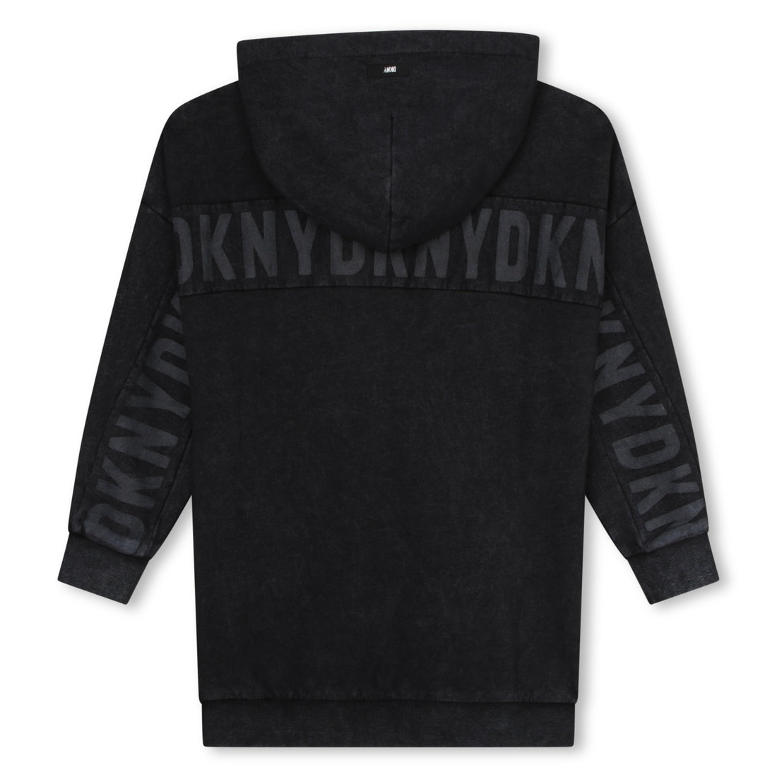 DKNY Black Light French Hoodie Dress