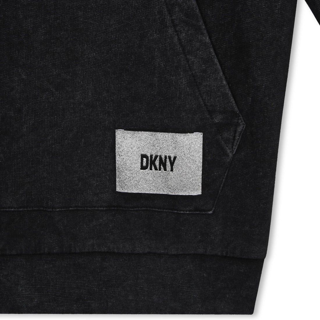 DKNY Black Light French Hoodie Dress