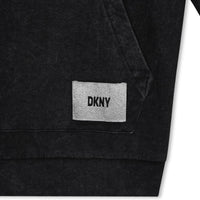 DKNY Black Light French Hoodie Dress