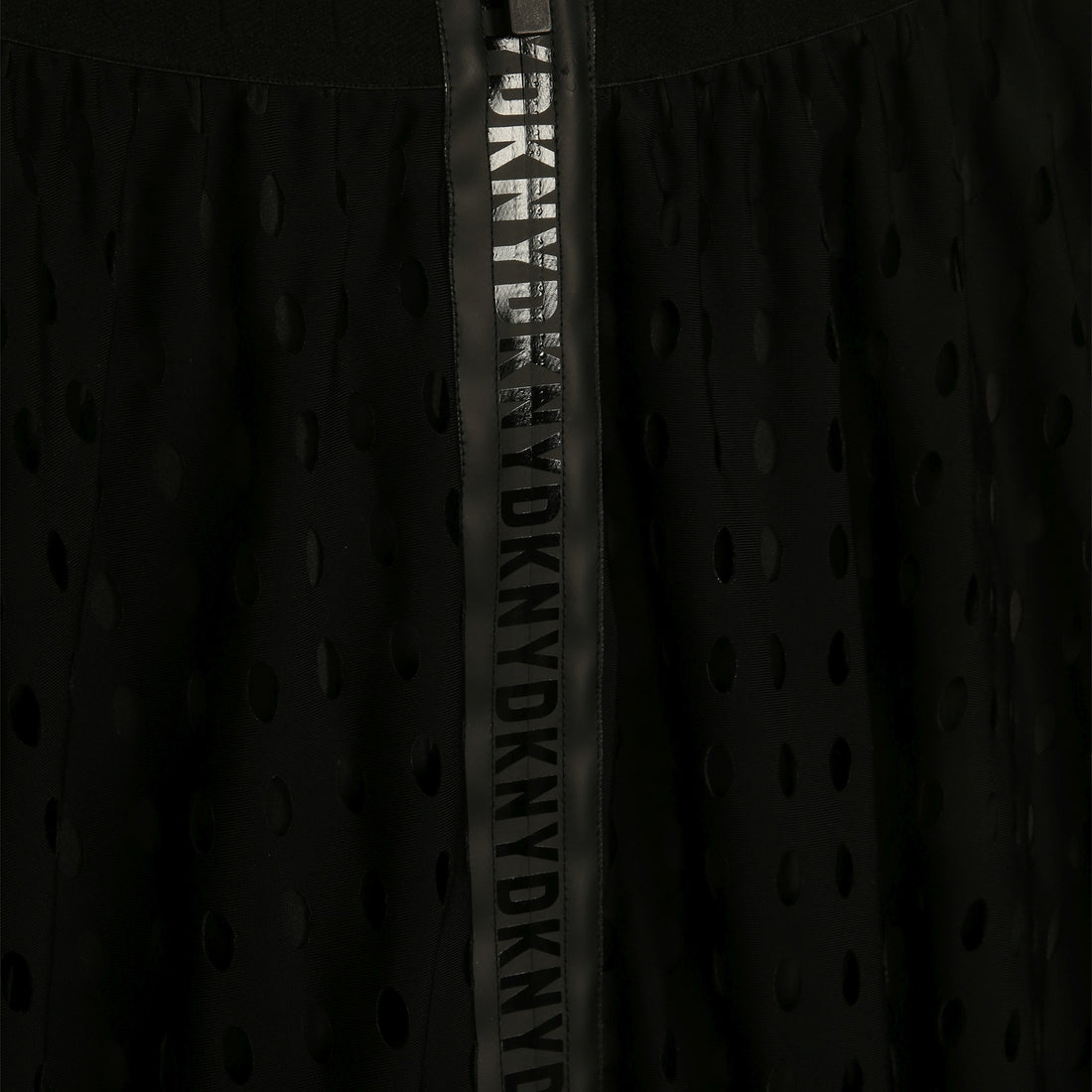 DKNY Black Laser Cut Fancy Long Skirt