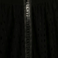 DKNY Black Laser Cut Fancy Long Skirt