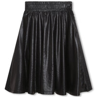 DKNY Black Shiny Black Modal Midi Skirt