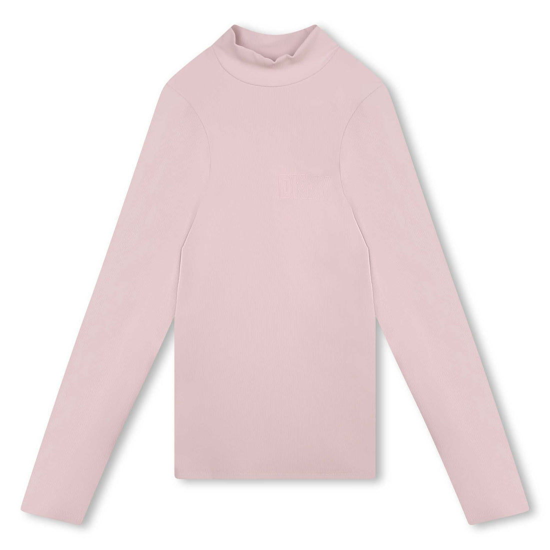 DKNY Purple Mock Neck Tee