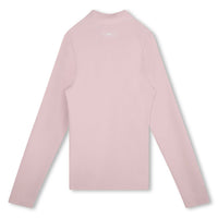 DKNY Purple Mock Neck Tee