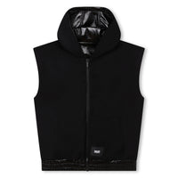 DKNY Black Reversible Sleeveless Jacket