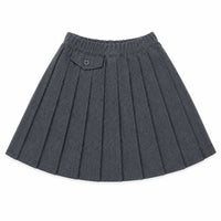L by Ladida Gray Wool Pleated Skirt