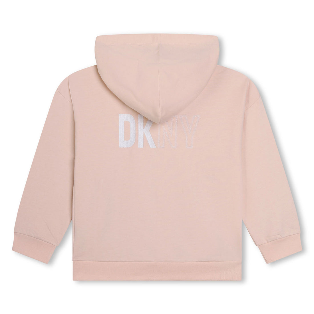 DKNY Pink Logo  Zip-Up Hoodie