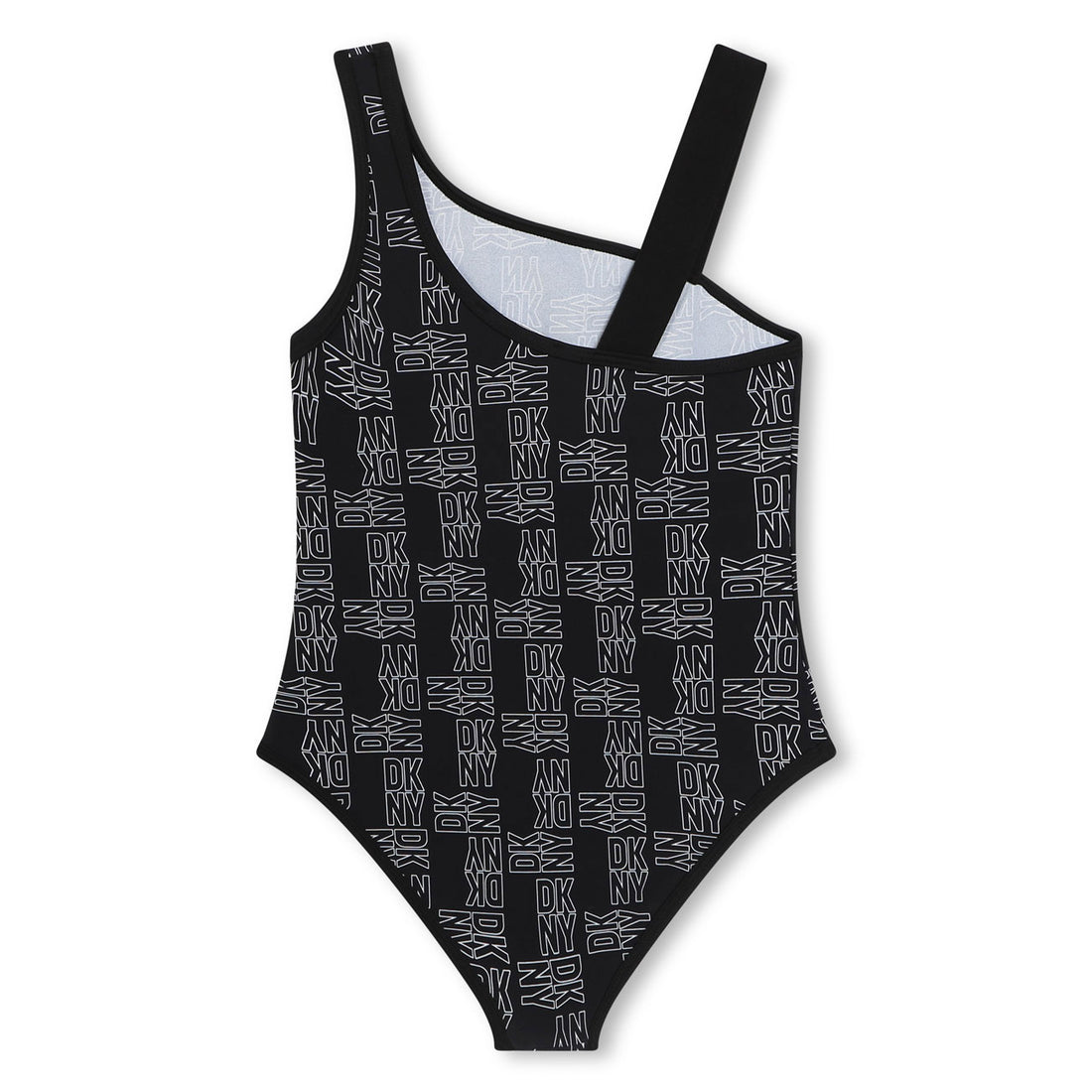 DKNY Black Logo Allover Swimsuit