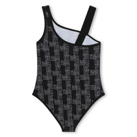 DKNY Black Logo Allover Swimsuit