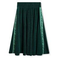 DKNY Adventure Logo Trim Long Skirt