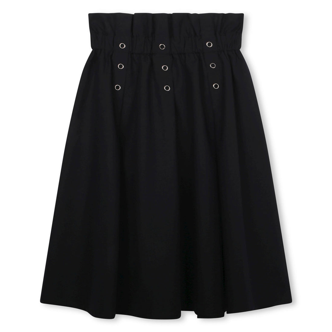 DKNY Black Pleated Long Skirt
