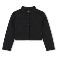 DKNY Black Quilt Pattern Jacket