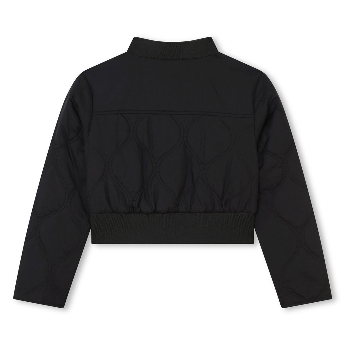 DKNY Black Quilt Pattern Jacket