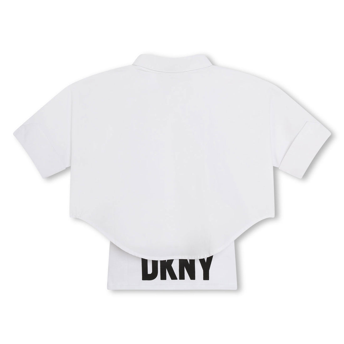 DKNY White Oversized Shirt With Undershirt