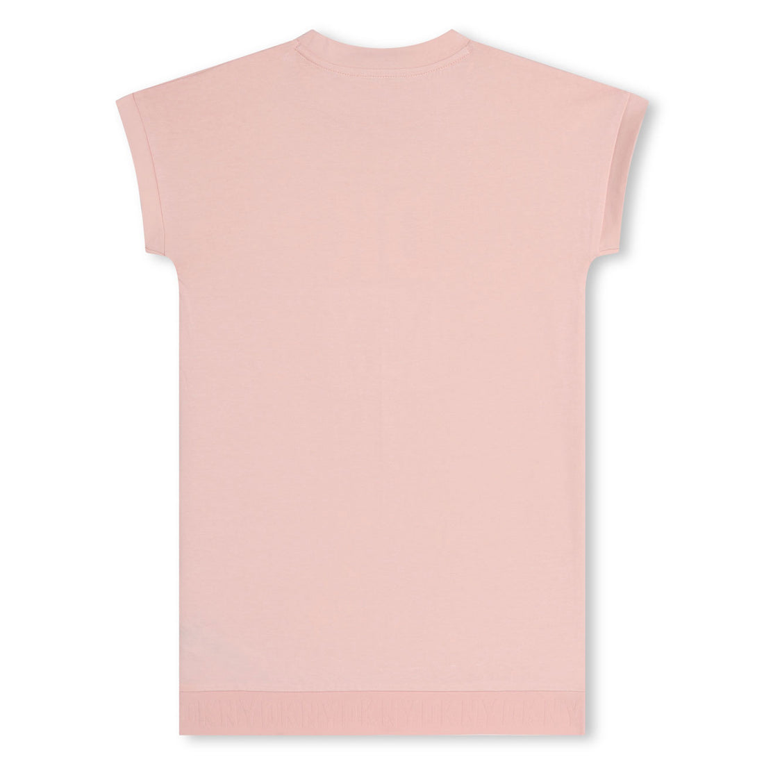 DKNY Pink Short Sleeved Logo Dress