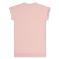 DKNY Pink Short Sleeved Logo Dress