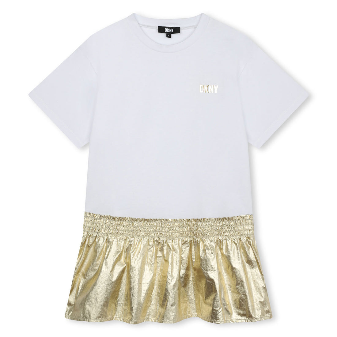 DKNY White Two Tone Dress
