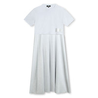 DKNY Silver Two In One T-Shirt Dress