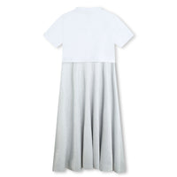 DKNY Silver Two In One T-Shirt Dress