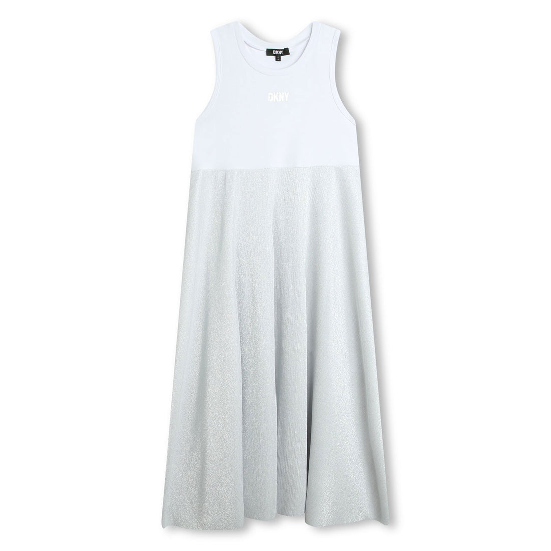 DKNY Silver Two In One T-Shirt Dress