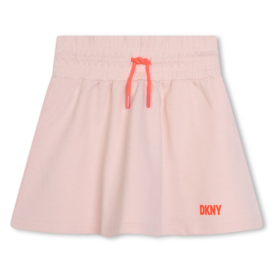 DKNY Pink Logo Flowy Skirt