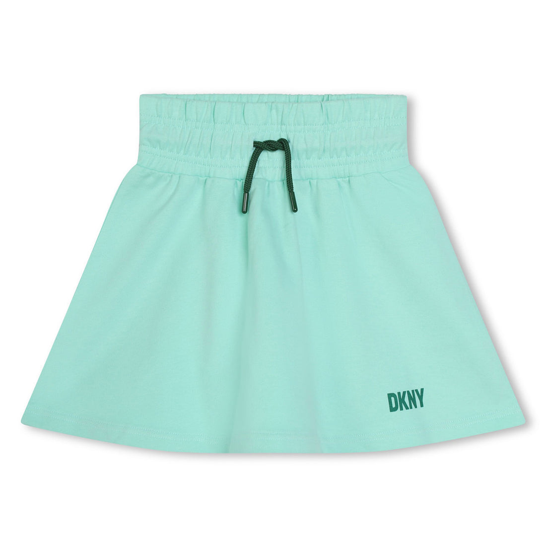 DKNY Green Logo Flowy Skirt
