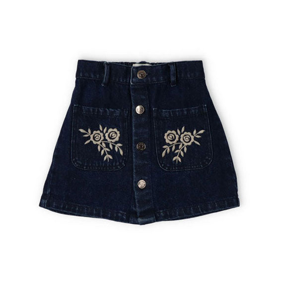The New Society Denim Fusion Danubio Skirt