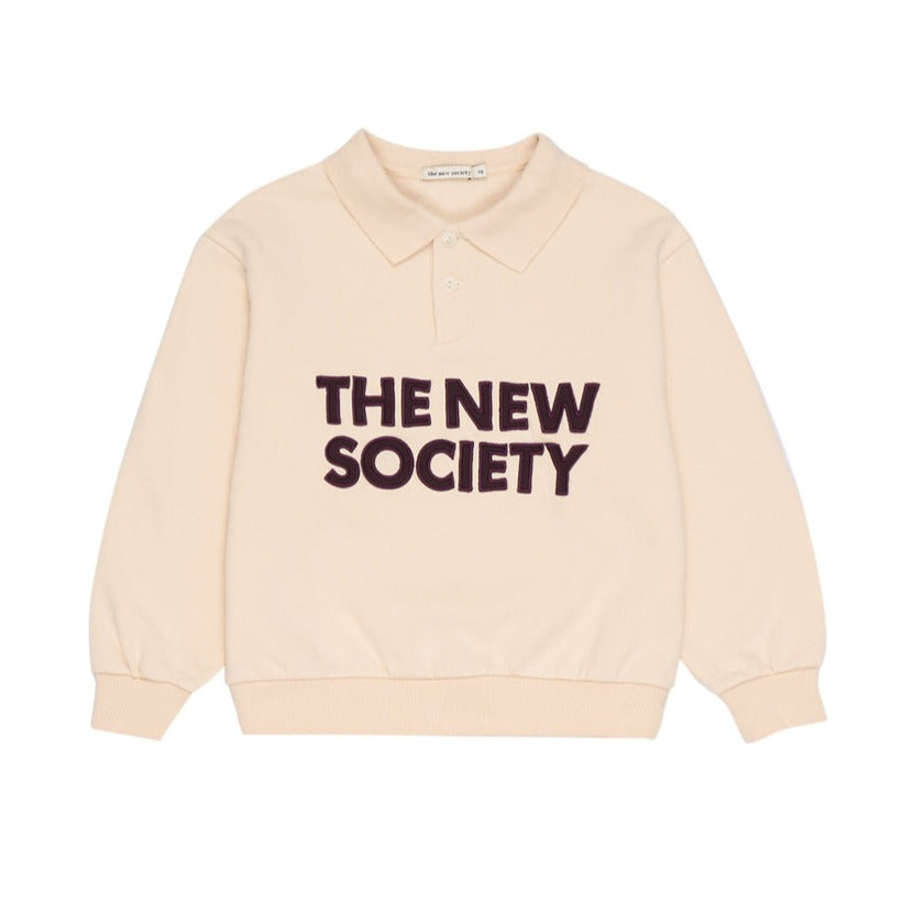 The New Society Sand Dario Polo Sweater
