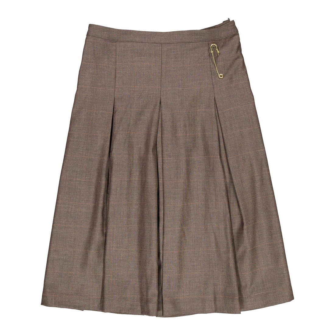 Darlin Brown Pleated Pin Skirt