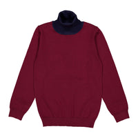 Darlin Wine Knit Turtleneck