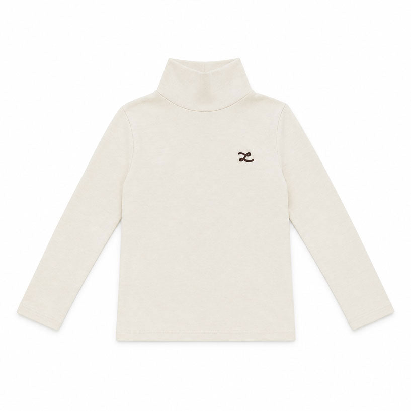 L by Ladida Cream Patch Turtleneck