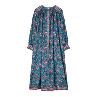 Louise Misha Teal Garden Of Eden Deepali Dress