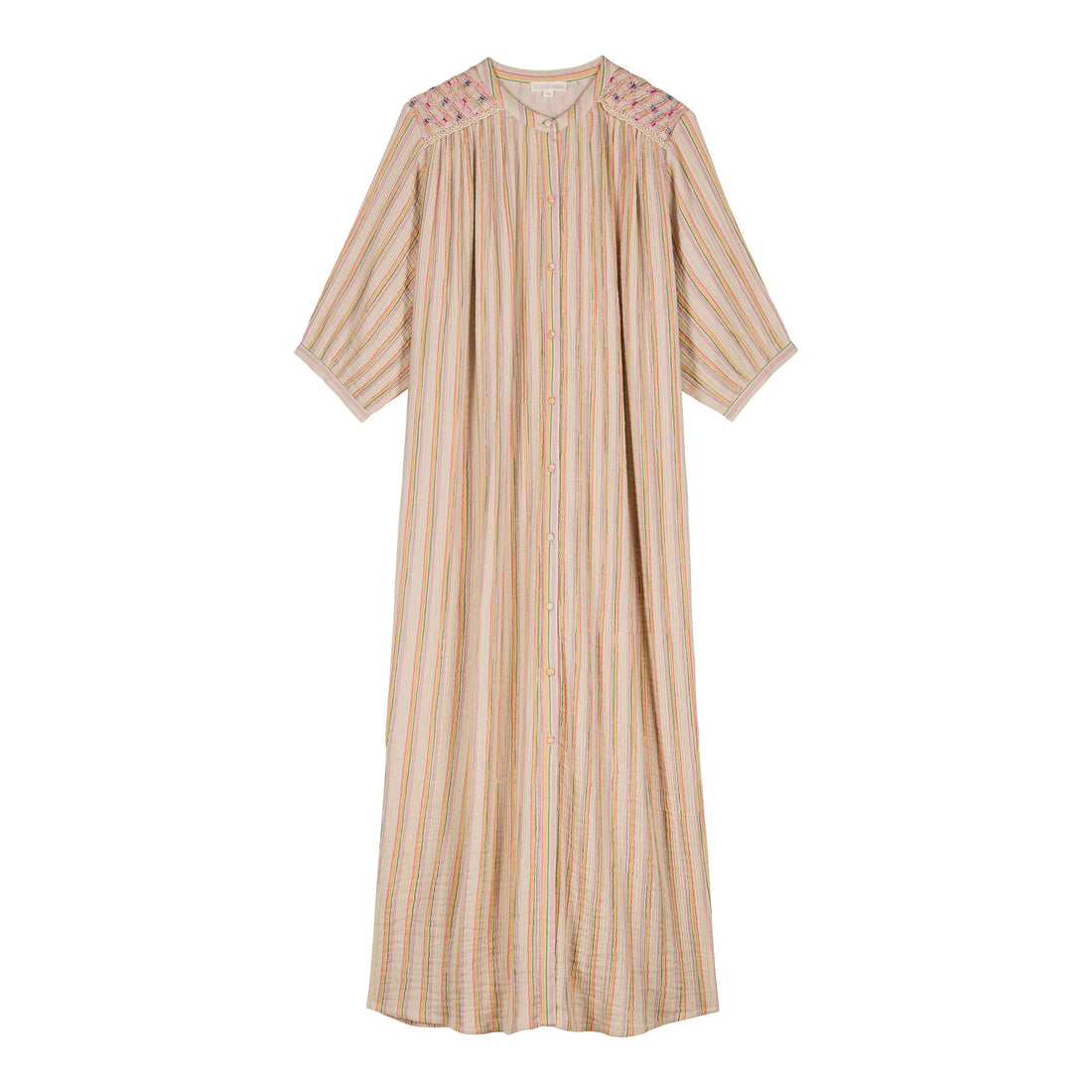 Louise Misha Multicolor Rainbow Lines Deepalina Dress