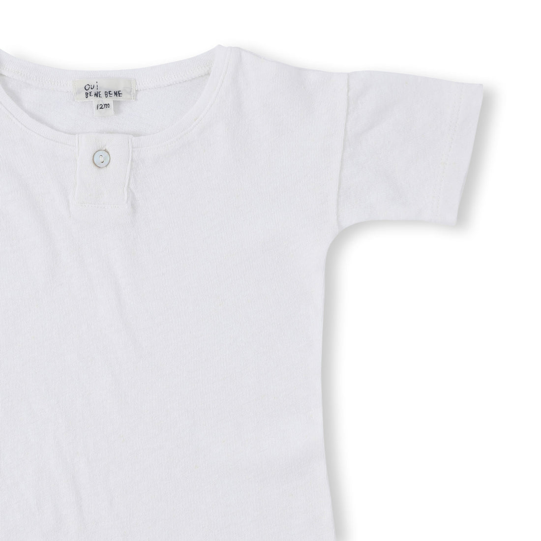 Bene Bene Off White Linen Half Bodysuit